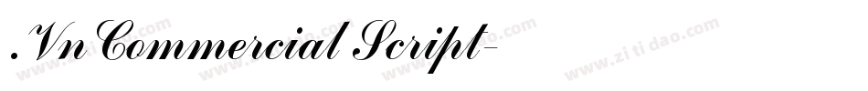 .VnCommercial Script字体转换